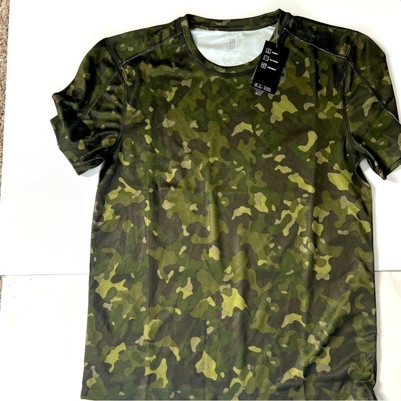 New ID Ideology Men's Birdseye Printed Training T-Shirt Green Size S - Picture 4 of 4